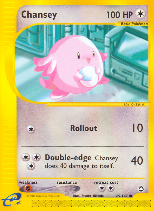 Chansey (69/147) [Aquapolis] | Nerdhalla Games