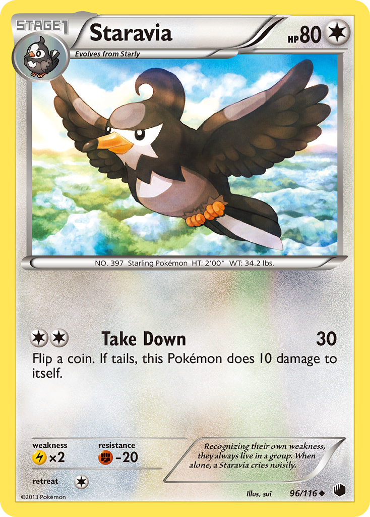 Staravia (96/116) [Black & White: Plasma Freeze] | Nerdhalla Games