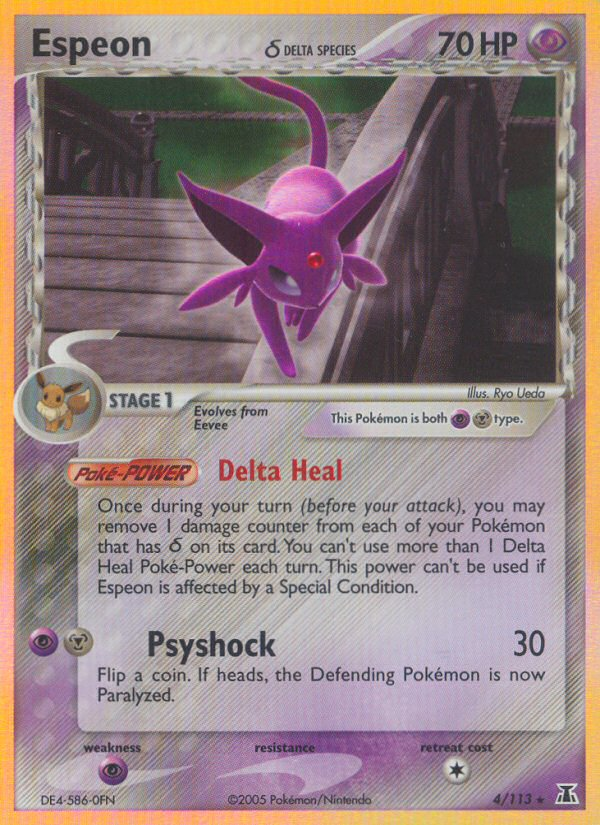 Espeon (4/113)(Delta Species) [EX: Delta Species] | Nerdhalla Games