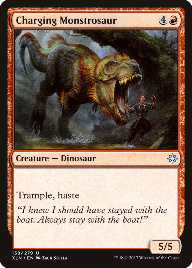 Charging Monstrosaur [Ixalan] | Nerdhalla Games