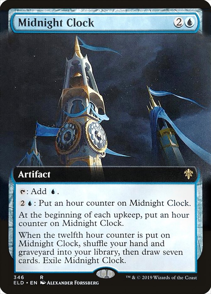 Midnight Clock (Extended Art) [Throne of Eldraine] | Nerdhalla Games