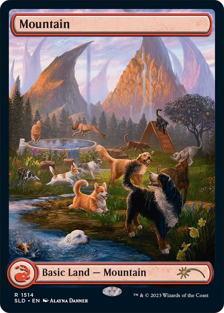 Mountain (1514) [Secret Lair Commander Deck: Raining Cats and Dogs] | Nerdhalla Games