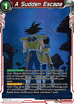 A Sudden Escape (Common) [BT13-029] | Nerdhalla Games