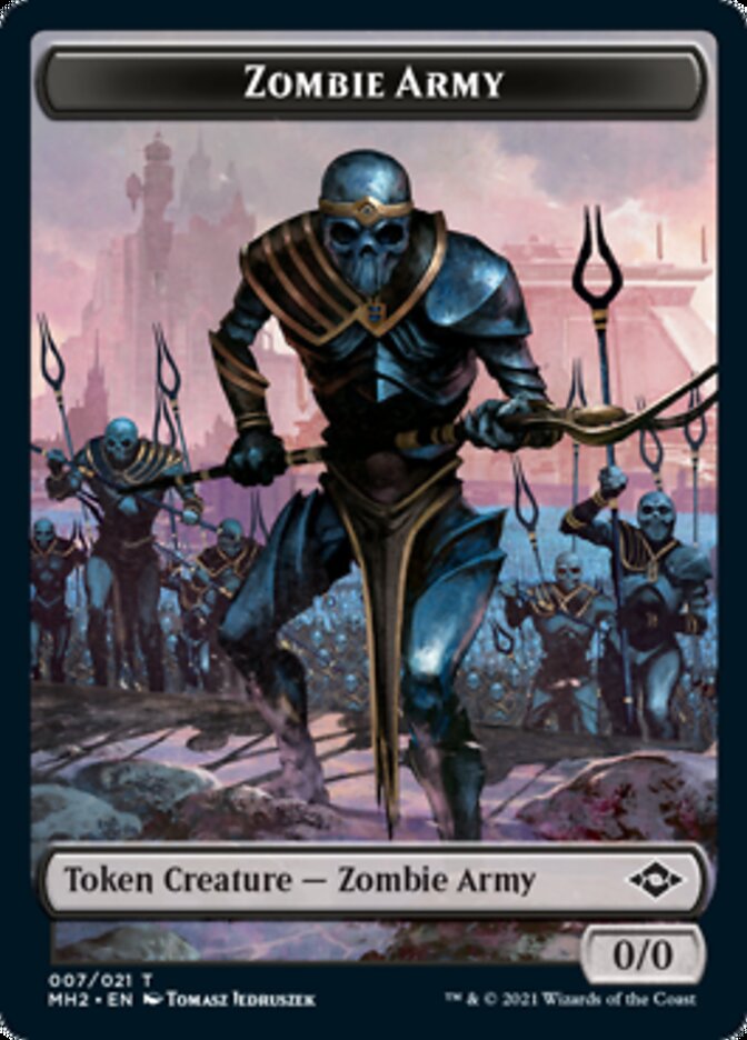 Zombie Army Token [Modern Horizons 2 Tokens] | Nerdhalla Games