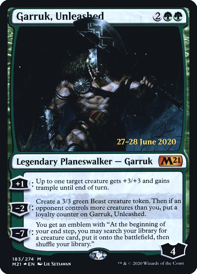 Garruk, Unleashed  [Core Set 2021 Prerelease Promos] | Nerdhalla Games