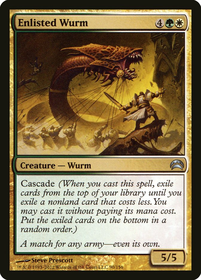 Enlisted Wurm [Planechase 2012] | Nerdhalla Games