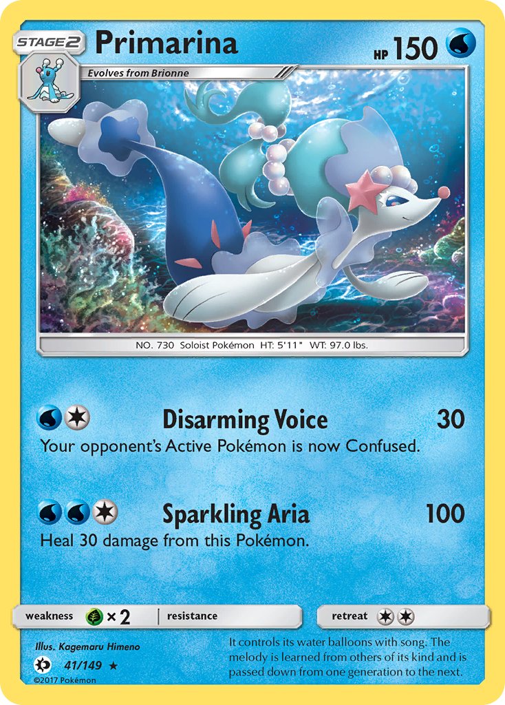 Primarina (41/149) (Theme Deck Exclusive) [Sun & Moon: Base Set] | Nerdhalla Games