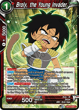 Broly, the Young Invader (Common) [BT13-026] | Nerdhalla Games