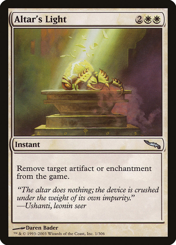 Altar's Light [Mirrodin] | Nerdhalla Games