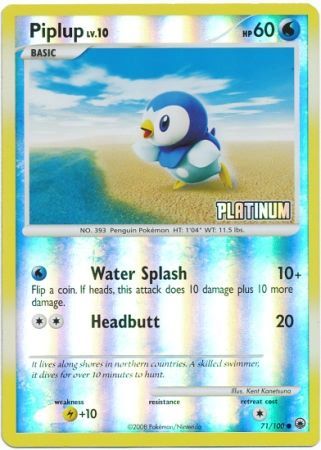 Piplup (71/100) [Burger King Promos: 2009 Collection] | Nerdhalla Games