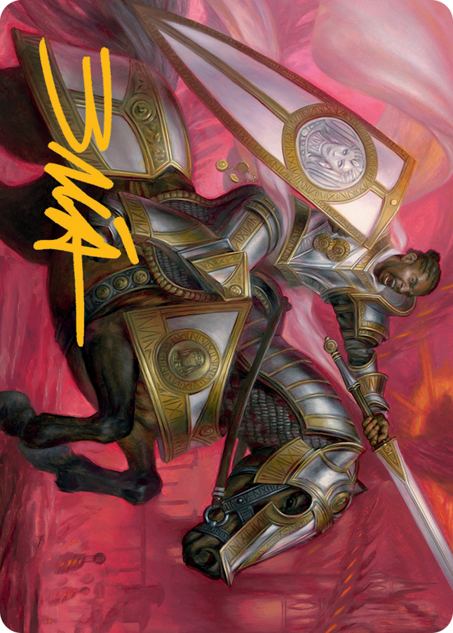 Sigiled Sentinel Art Card (Gold-Stamped Signature) [March of the Machine Art Series] | Nerdhalla Games