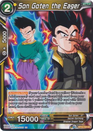 Son Goten the Eager [BT10-102] | Nerdhalla Games