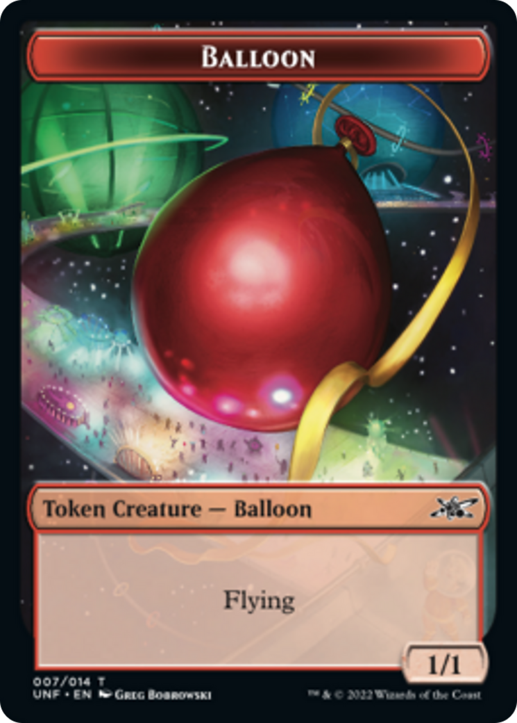 Clown Robot (003) // Balloon Double-sided Token [Unfinity Tokens] | Nerdhalla Games