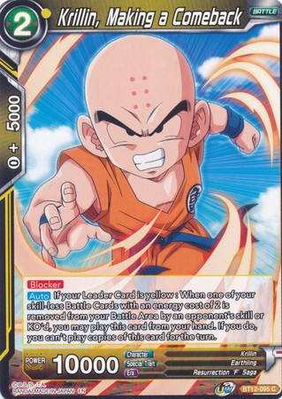 Krillin, Making a Comeback [BT12-095] | Nerdhalla Games