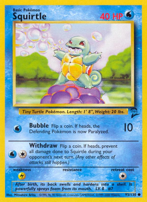 Squirtle (93/130) [Base Set 2] | Nerdhalla Games