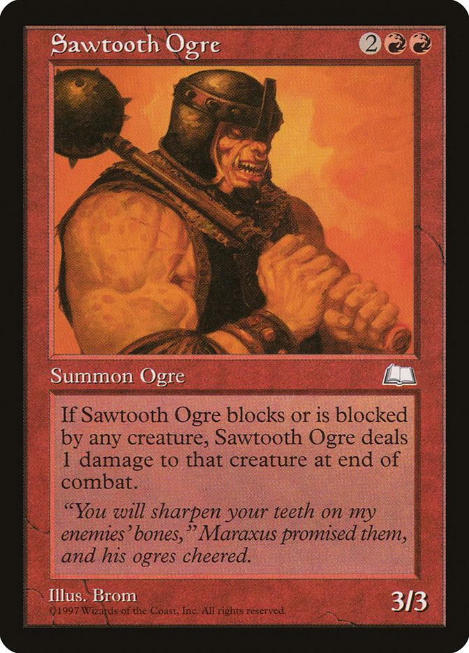 Sawtooth Ogre [Weatherlight] | Nerdhalla Games