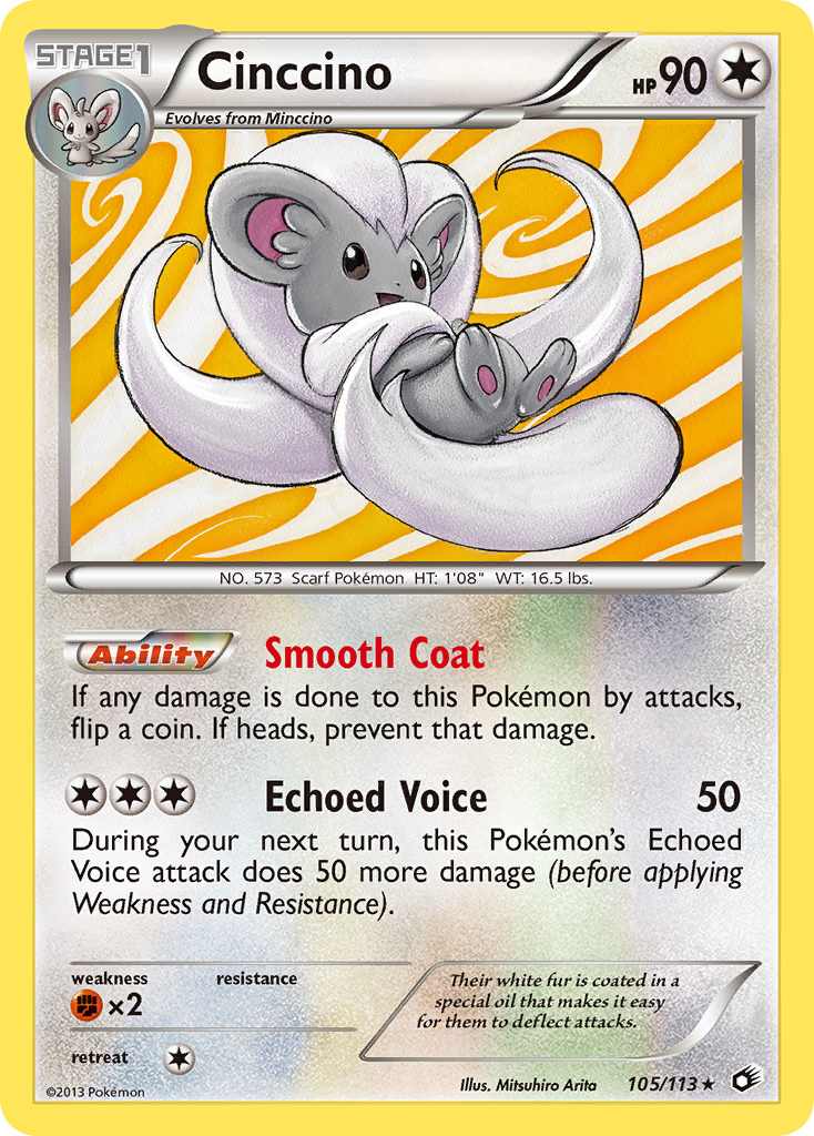 Cinccino (105/113) [Black & White: Legendary Treasures] | Nerdhalla Games