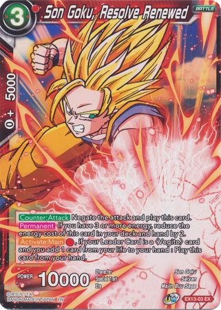 Son Goku, Resolve Renewed [EX13-03] | Nerdhalla Games