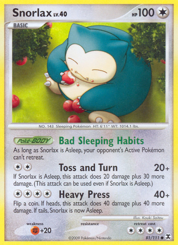 Snorlax (81/111) [Platinum: Rising Rivals] | Nerdhalla Games