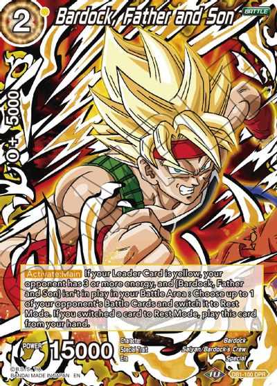 Bardock, Father and Son (Reprint) (DB1-100) [Battle Evolution Booster] | Nerdhalla Games