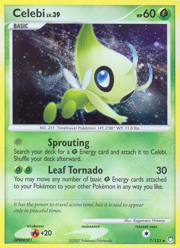 Celebi (7/123) [Diamond & Pearl: Mysterious Treasures] | Nerdhalla Games