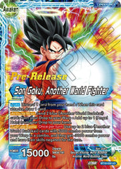 Son Goku // Son Goku, Another World Fighter (BT18-030) [Dawn of the Z-Legends Prerelease Promos] | Nerdhalla Games