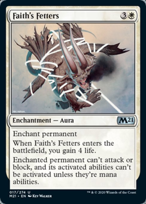 Faith's Fetters [Core Set 2021] | Nerdhalla Games