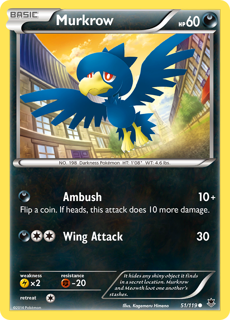 Murkrow (51/119) [XY: Phantom Forces] | Nerdhalla Games