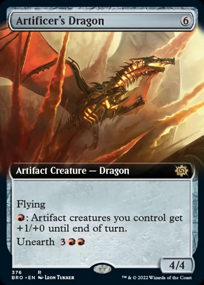 Artificer's Dragon (Extended Art) [The Brothers' War] | Nerdhalla Games