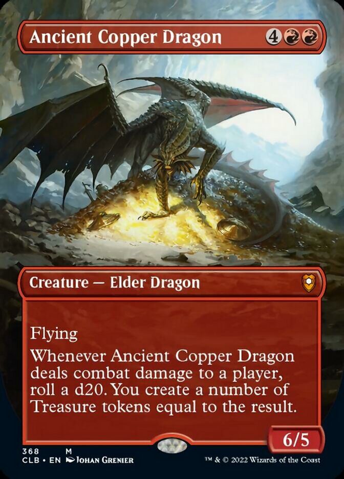 Ancient Copper Dragon (Borderless Alternate Art) [Commander Legends: Battle for Baldur's Gate] | Nerdhalla Games