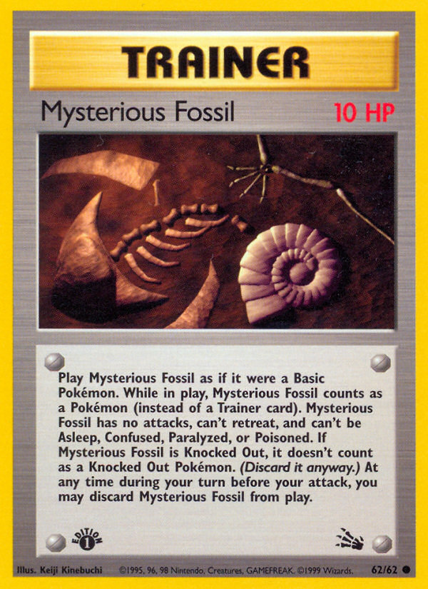 Mysterious Fossil (62/62) [Fossil 1st Edition] | Nerdhalla Games