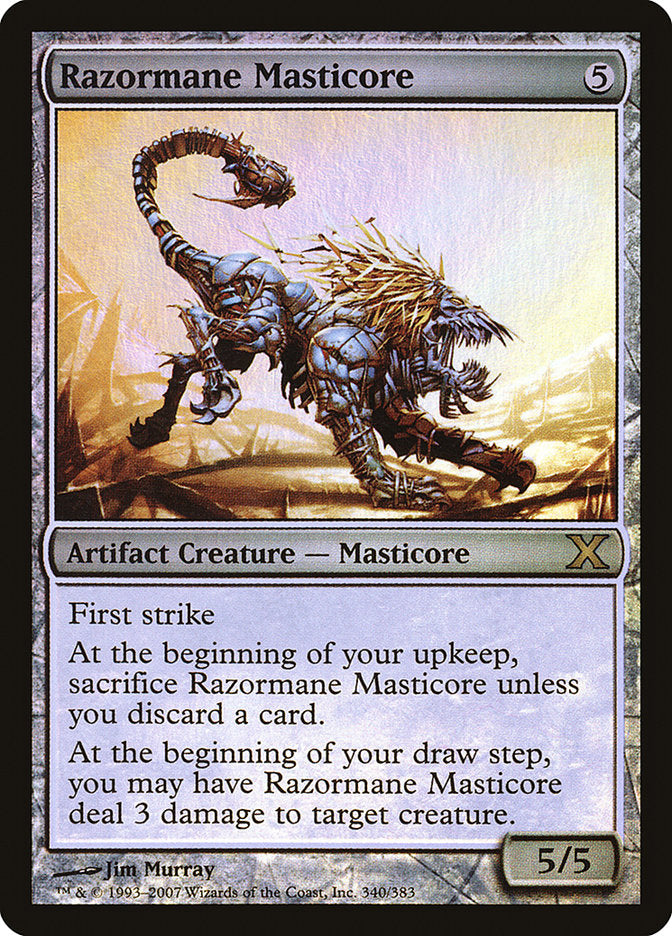 Razormane Masticore (Premium Foil) [Tenth Edition] | Nerdhalla Games