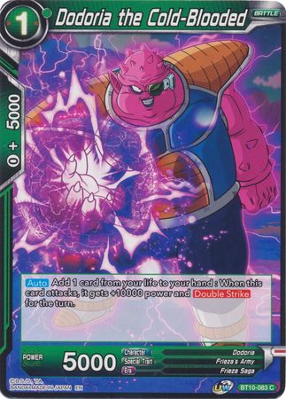 Dodoria the Cold-Blooded [BT10-083] | Nerdhalla Games