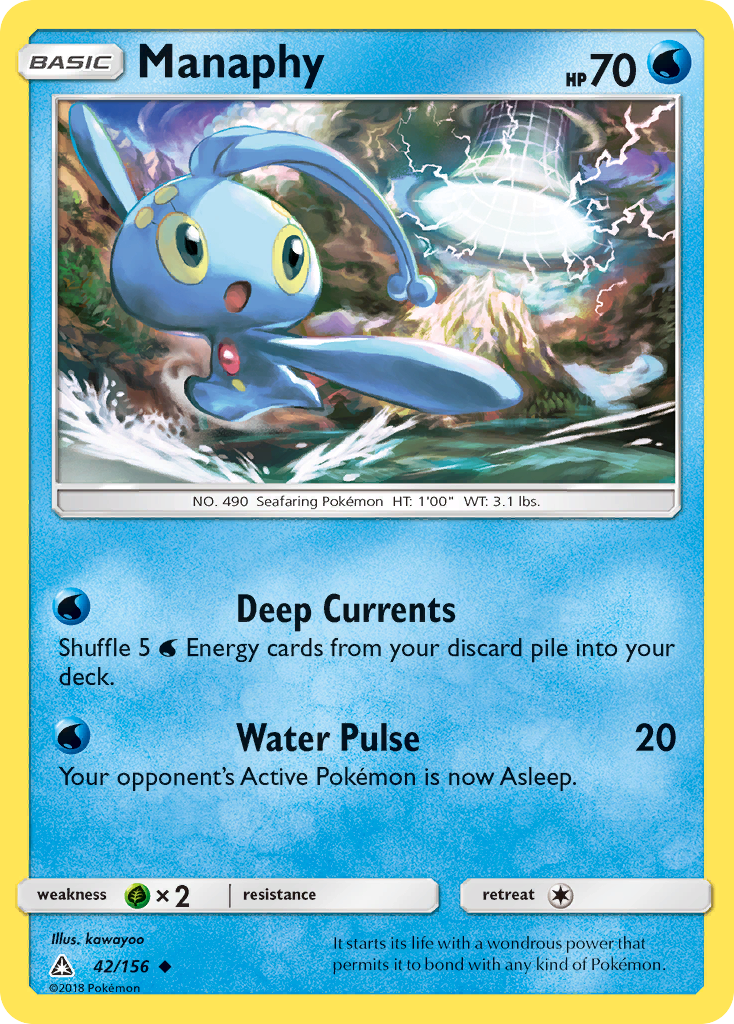 Manaphy (42/156) [Sun & Moon: Ultra Prism] | Nerdhalla Games