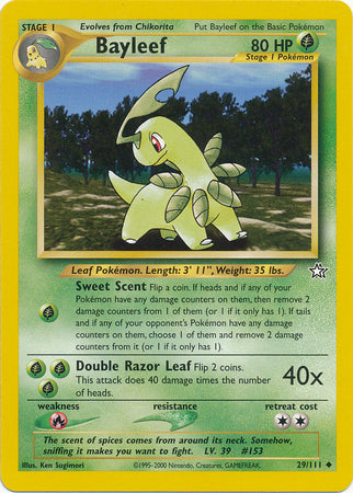 Bayleef (29/111) [Neo Genesis Unlimited] | Nerdhalla Games