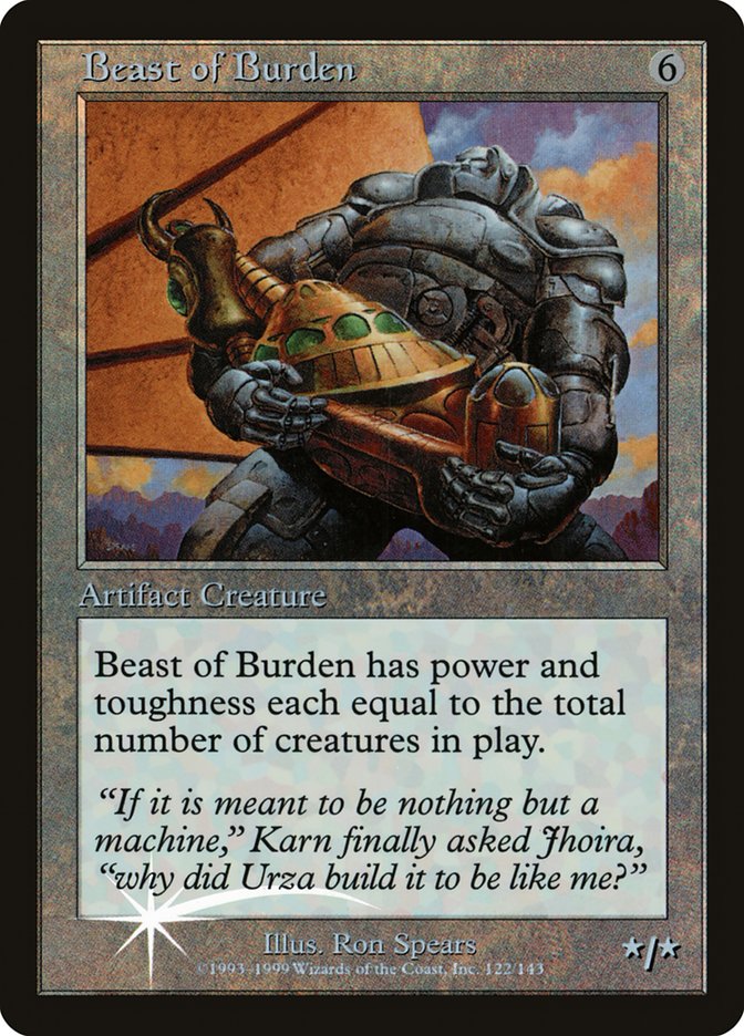 Beast of Burden (Misprinted) [Urza's Legacy Promos] | Nerdhalla Games