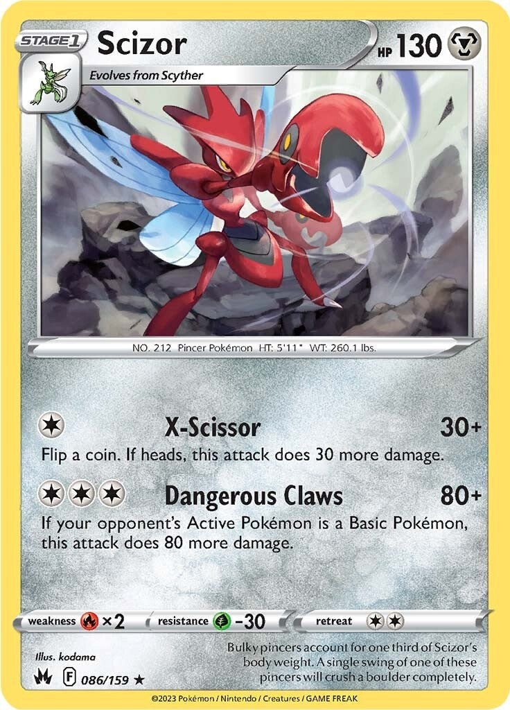 Scizor (086/159) [Sword & Shield: Crown Zenith] | Nerdhalla Games