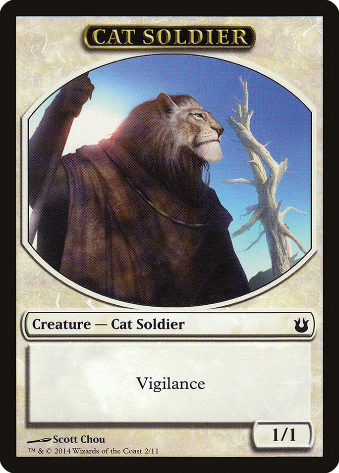 Cat Soldier [Born of the Gods Tokens] | Nerdhalla Games