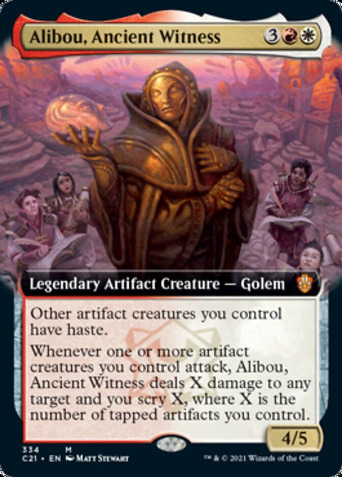 Alibou, Ancient Witness (Extended) [Commander 2021] | Nerdhalla Games