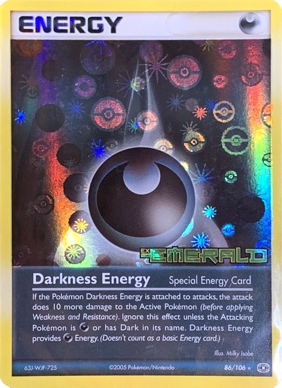 Darkness Energy (86/106) (Stamped) [EX: Emerald] | Nerdhalla Games