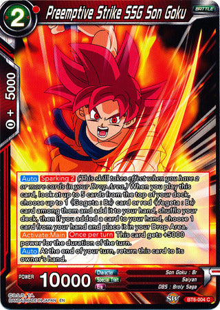 Preemptive Strike SSG Son Goku [BT6-004] | Nerdhalla Games