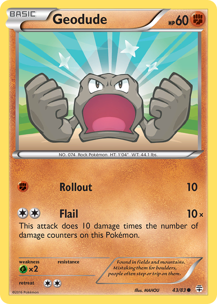 Geodude (43/83) [XY: Generations] | Nerdhalla Games