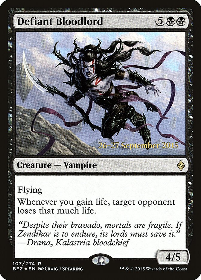 Defiant Bloodlord  [Battle for Zendikar Prerelease Promos] | Nerdhalla Games