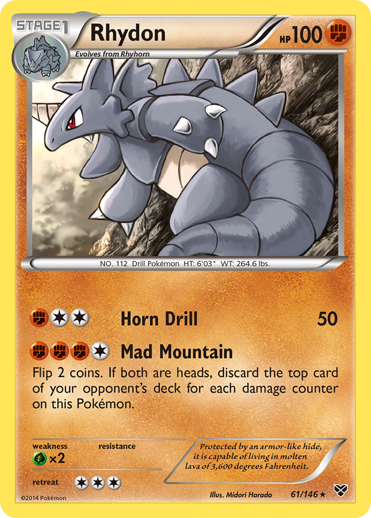 Rhydon (61/146) [XY: Base Set] | Nerdhalla Games