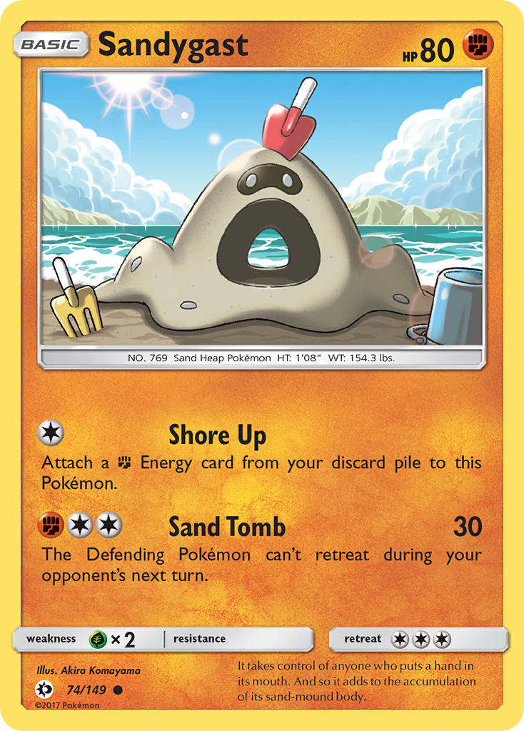 Sandygast (74/149) [Sun & Moon: Base Set] | Nerdhalla Games