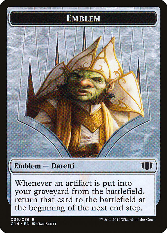 Daretti, Scrap Savant Emblem // Tuktuk the Returned Double-sided Token [Commander 2014 Tokens] | Nerdhalla Games