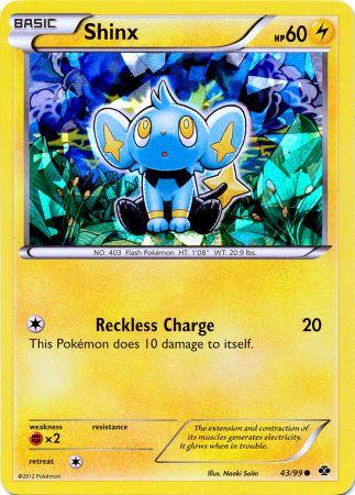 Shinx (43/99) (Cracked Ice Holo) (Blister Exclusive) [Black & White: Next Destinies] | Nerdhalla Games