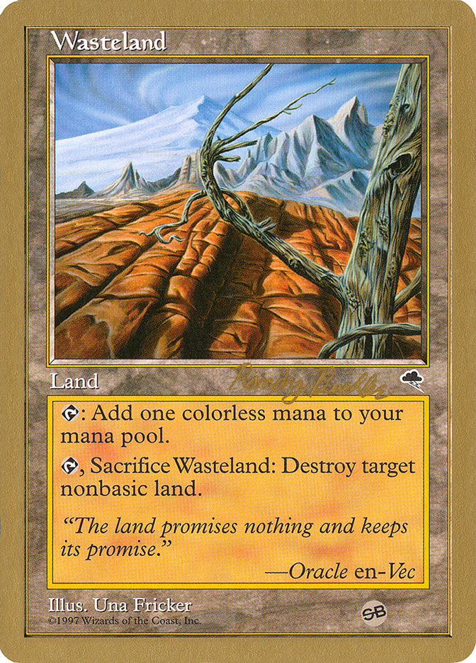 Wasteland (Randy Buehler) (SB) [World Championship Decks 1998] | Nerdhalla Games