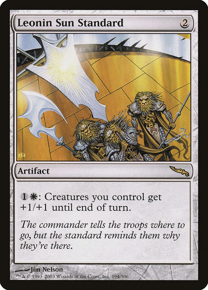 Leonin Sun Standard [Mirrodin] | Nerdhalla Games