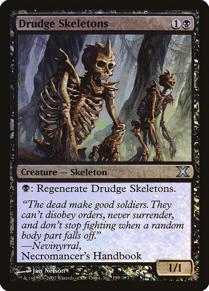 Drudge Skeletons (Premium Foil) [Tenth Edition] | Nerdhalla Games